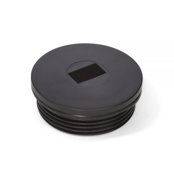 slotted cap for deck fitting